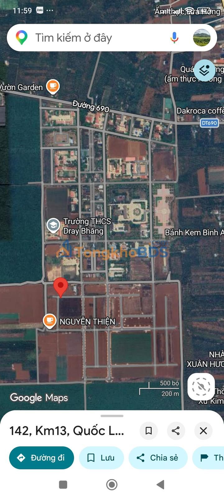 Đất nền Cư Kuin 175m² - Sổ hồng thổ cư, giá 870 triệu