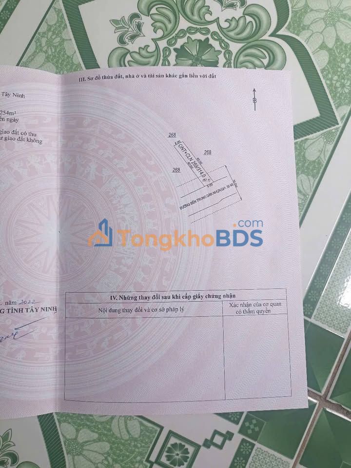 Đất Phước Vinh Châu Thành TN: 320m² Mặt Tiền Đường Nhựa, Giá 400 Triệu - Sổ Hồng Sẵn Sàng