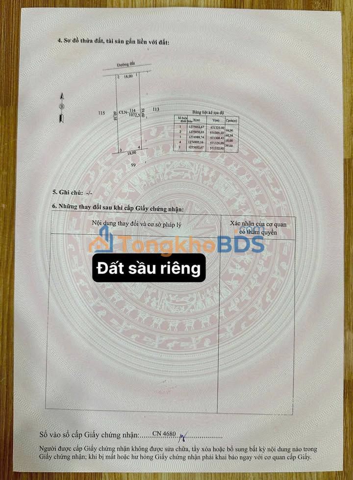 Đất Vườn Nghỉ Dưỡng 1080m² Tại Tân Châu, Tây Ninh - Sẵn Sàng Xây Dựng