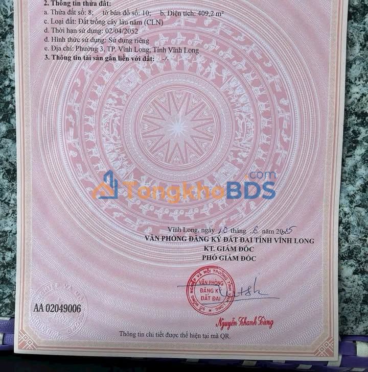 Đất nền 400m² cạnh ĐHXD Miền Tây, Vĩnh Long - Đầu tư xây trọ sinh lời