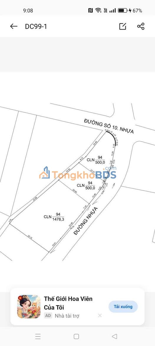 Đất Vườn Long Tâm BRVT - 1000m² Mặt Tiền Đường Nhựa 92 - Giá Tốt Đầu Tư