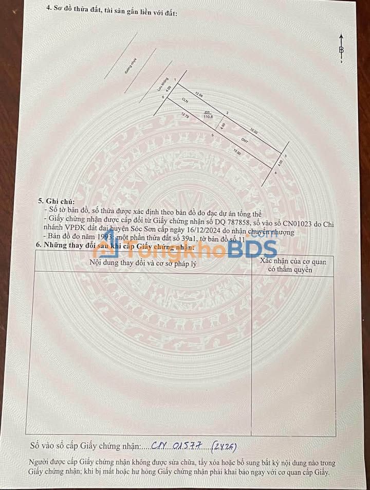 Mặt Tiền Kinh Doanh 110m² Sóc Sơn - Đối Diện Trường Học