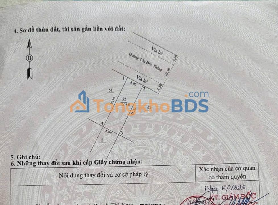 Bán đất Tôn Đức Thắng Hội An 202m² - Kinh doanh đỉnh, sổ chính chủ