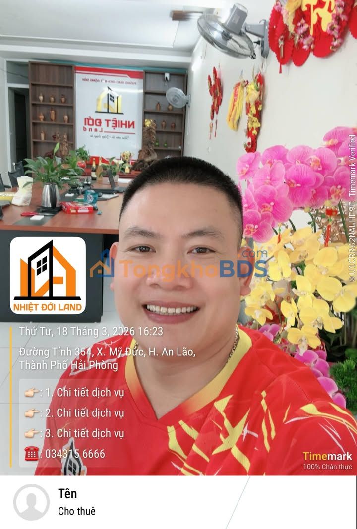 Bán đất 60m² mặt đường nhựa An Khánh, Hải Phòng - Sổ hồng chính chủ