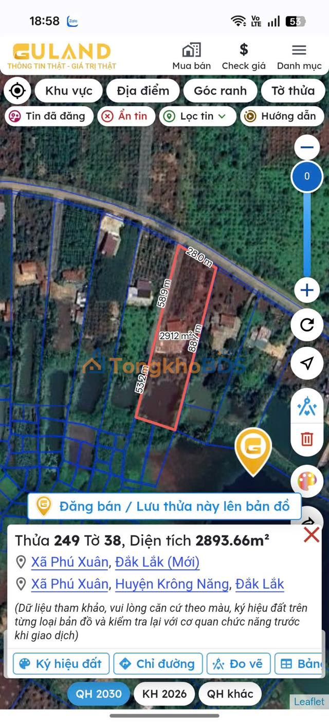 Đất Vườn 4000m² Phú Xuân, Đắk Lắk - Giá 2.6 Tỷ, Kinh Doanh Sầm Uất