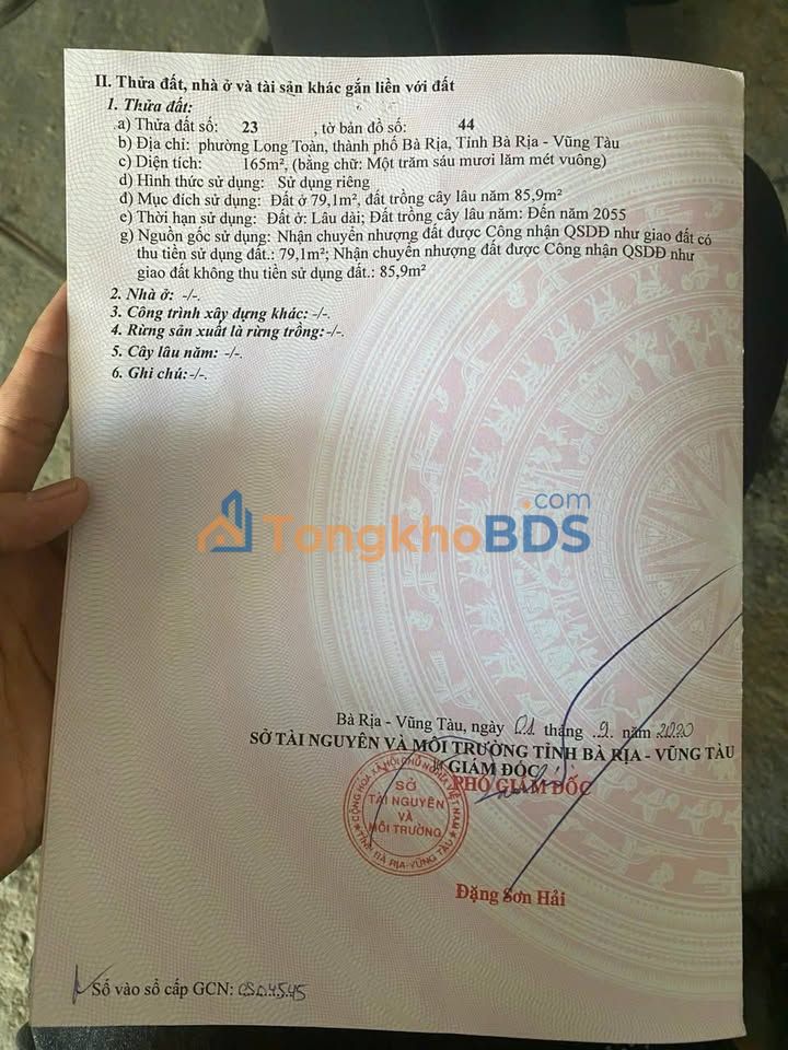 Bán đất có nhà cấp 4 Phường 1, Quận 6 - 165m² - 2.4 tỷ TL