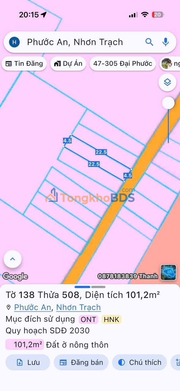 Đất Nền Nhơn Trạch 101m² Sổ Hồng Riêng - Giá 2.35 Tỷ