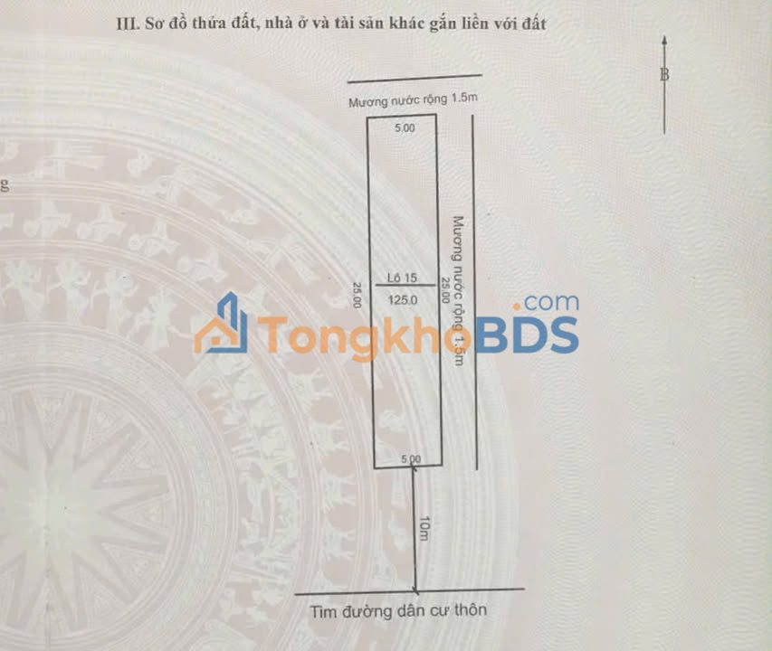Đất nền Thị trấn Bến Sung 125m² 1,4 tỷ - Tiềm năng tăng giá