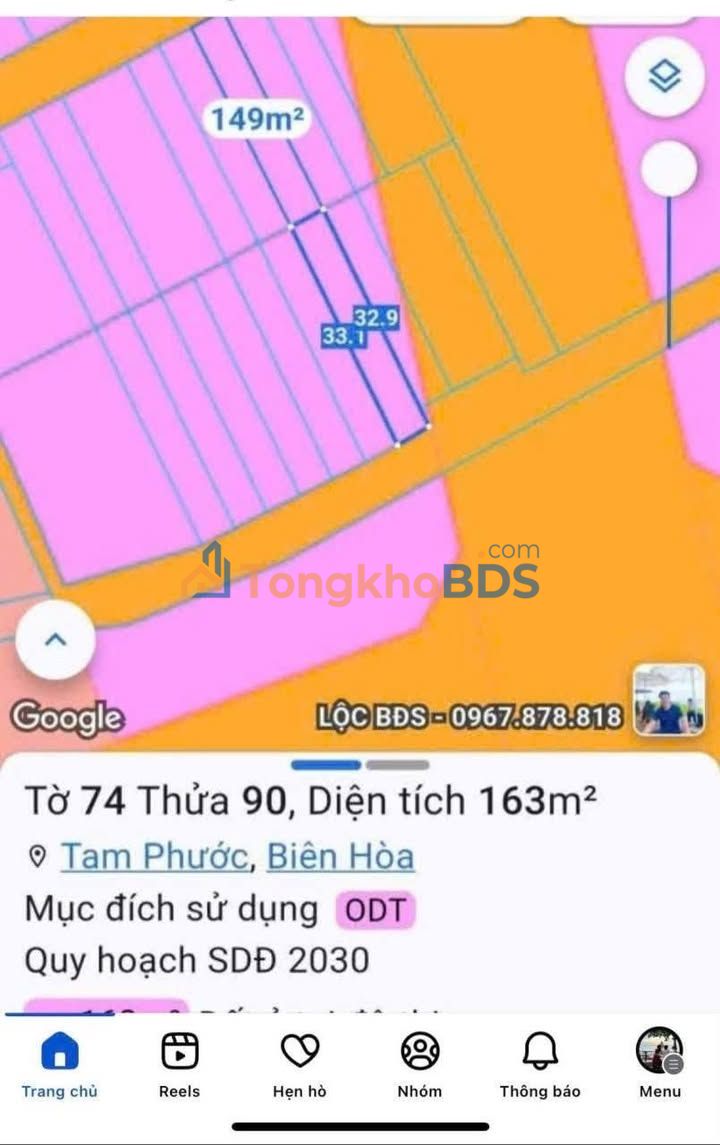 Đất thổ cư 160m² Tam An, Long Thành - Giá tốt, sổ hồng sẵn