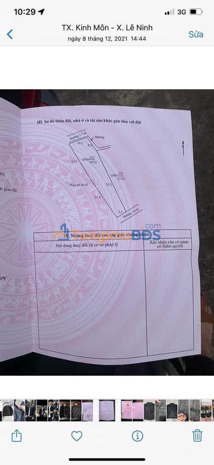 Bán Đất Ninh Giang 400m² Giá 1.6 Tỷ - Chia 2 Lô Vị Trí Đẹp