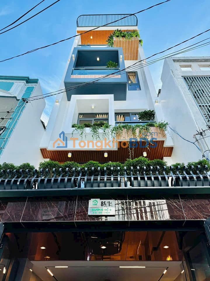 Nhà Phố Gò Vấp 4x12m, 4PN, 4 Lầu, Xe Hơi Vào Nhà - Giá 7.99 Tỷ