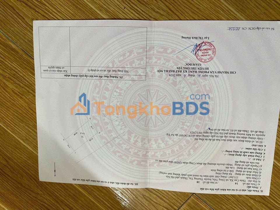 Bán Đất Lô Góc Cao Xá, Thường Tín 131m² - Mặt Tiền Rộng 7m