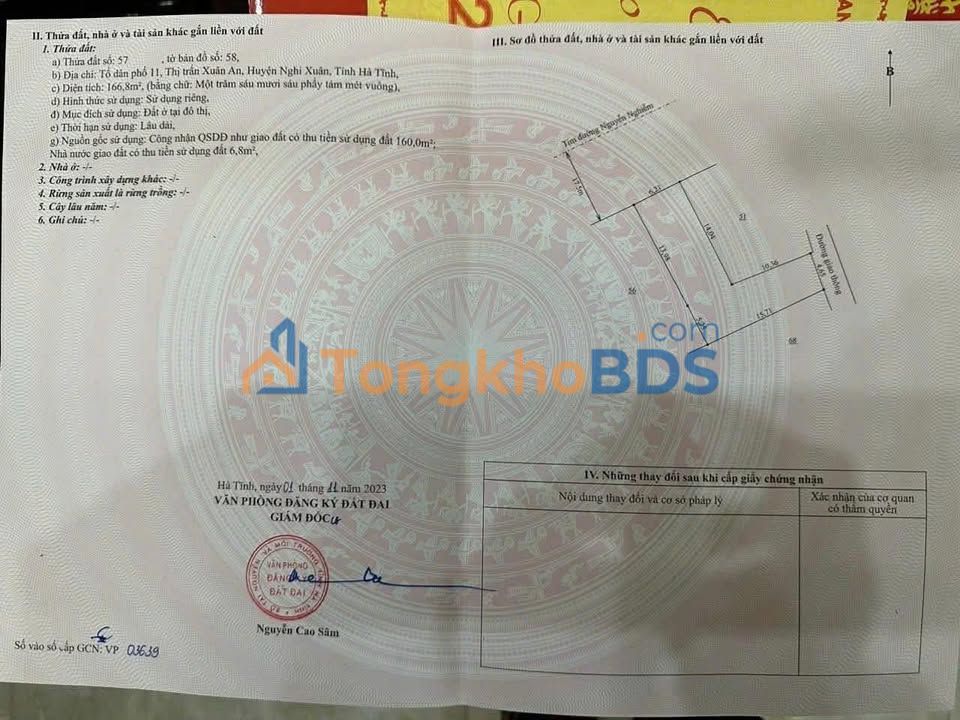 Đất Mặt Tiền Nguyễn Nghiễm, Xuân An - 124m² Thổ Cư, Sẵn Sổ Đỏ