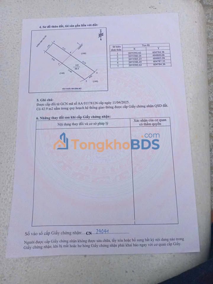 Đất Kinh Doanh Mặt Tiền Đường 535, Nghi Lộc, Nghệ An - 99.5m²