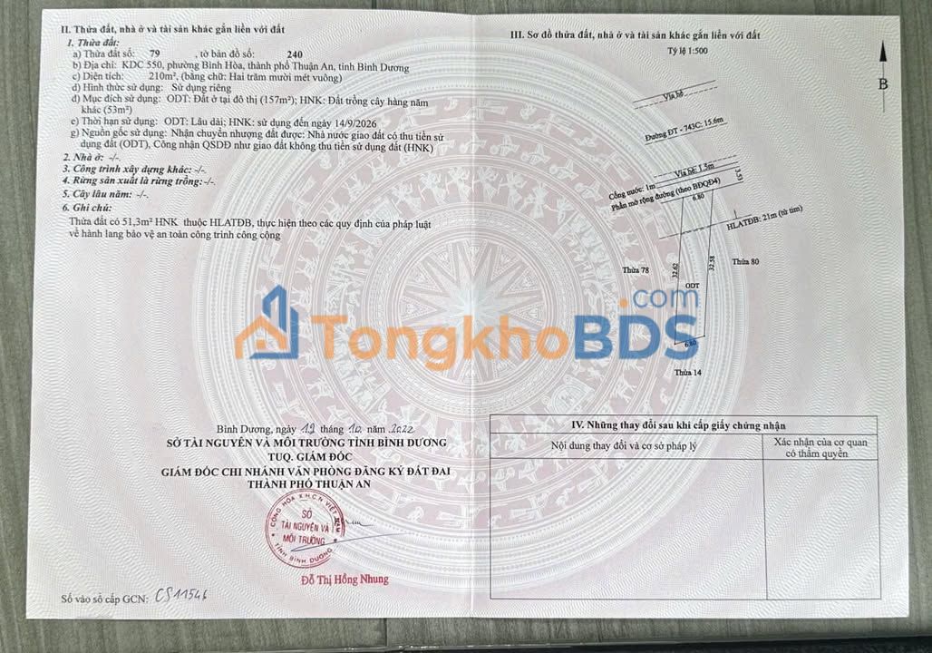 Nhà Mặt Tiền Kinh Doanh 261.8m² TP Dĩ An - Thu Nhập 30 Triệu/Tháng