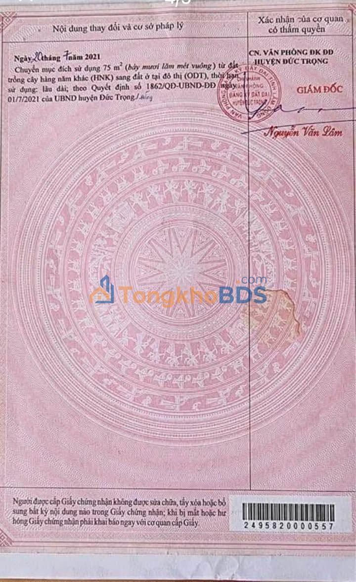 Đất Nền Đức Trọng 112m² Sổ Hồng Riêng - Giá Tốt 1.1 Tỷ