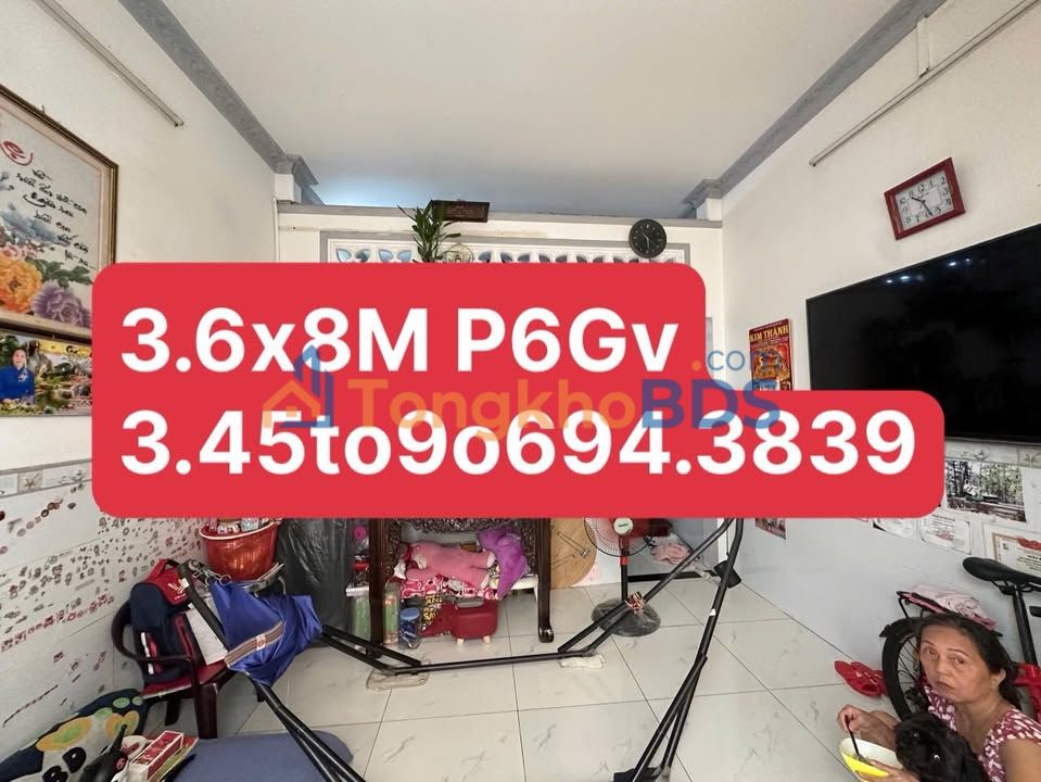 Nhà Phường 6 Gò Vấp 29m² 3.45 tỷ - Chính chủ bán