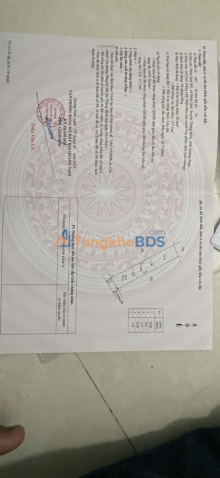 Đất Nền Quý Mỹ, Thăng Bình 167.5m² - Giá Rẻ Hơn Thị Trường 50 Triệu