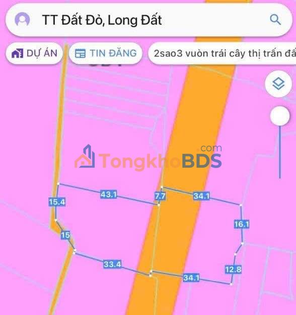 Đất vườn Thị trấn Đất Đỏ 2.300m² 5,5 tỷ - Sinh thái xanh