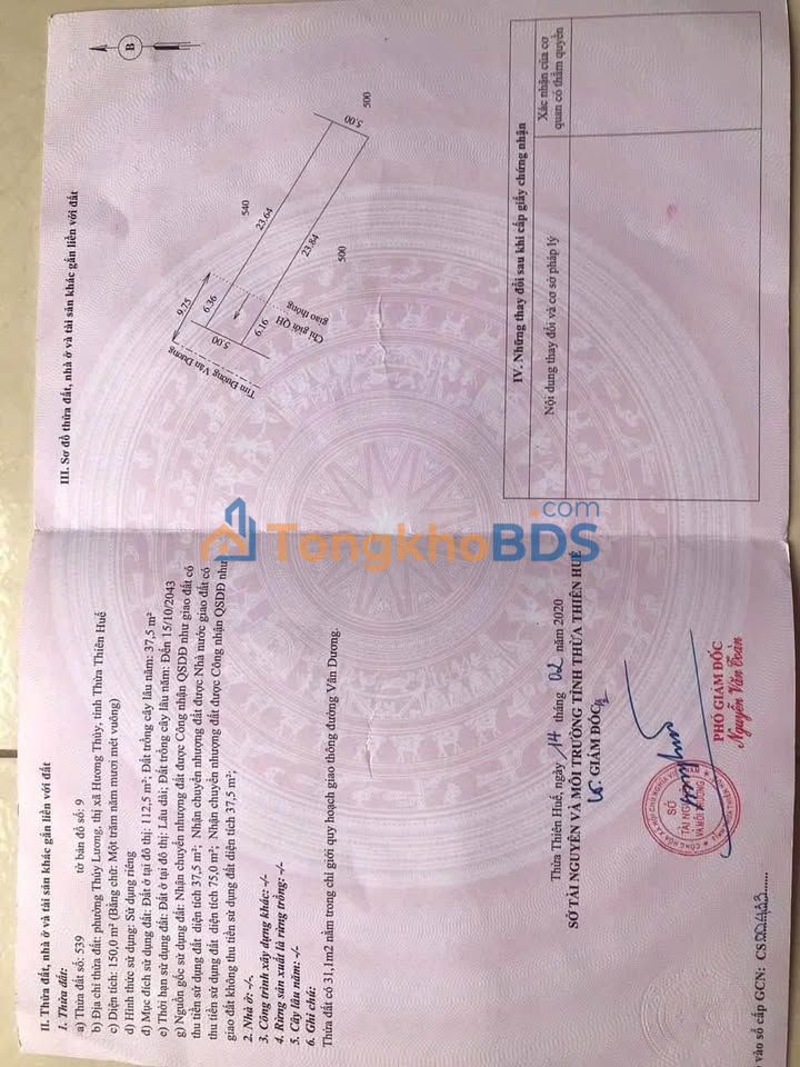 Đất Mặt Tiền Vân Dương, Huế 150m² - Kinh Doanh/Đầu Tư Sinh Lời