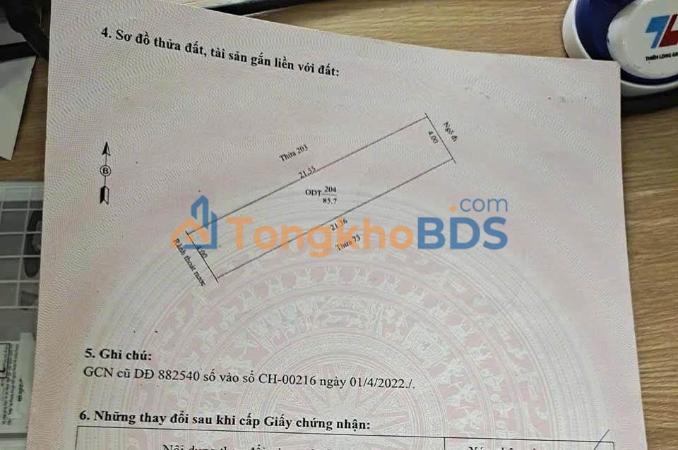 Đất nền Việt Hoà 86m² 1,3 tỷ - Đất thổ cư 100%
