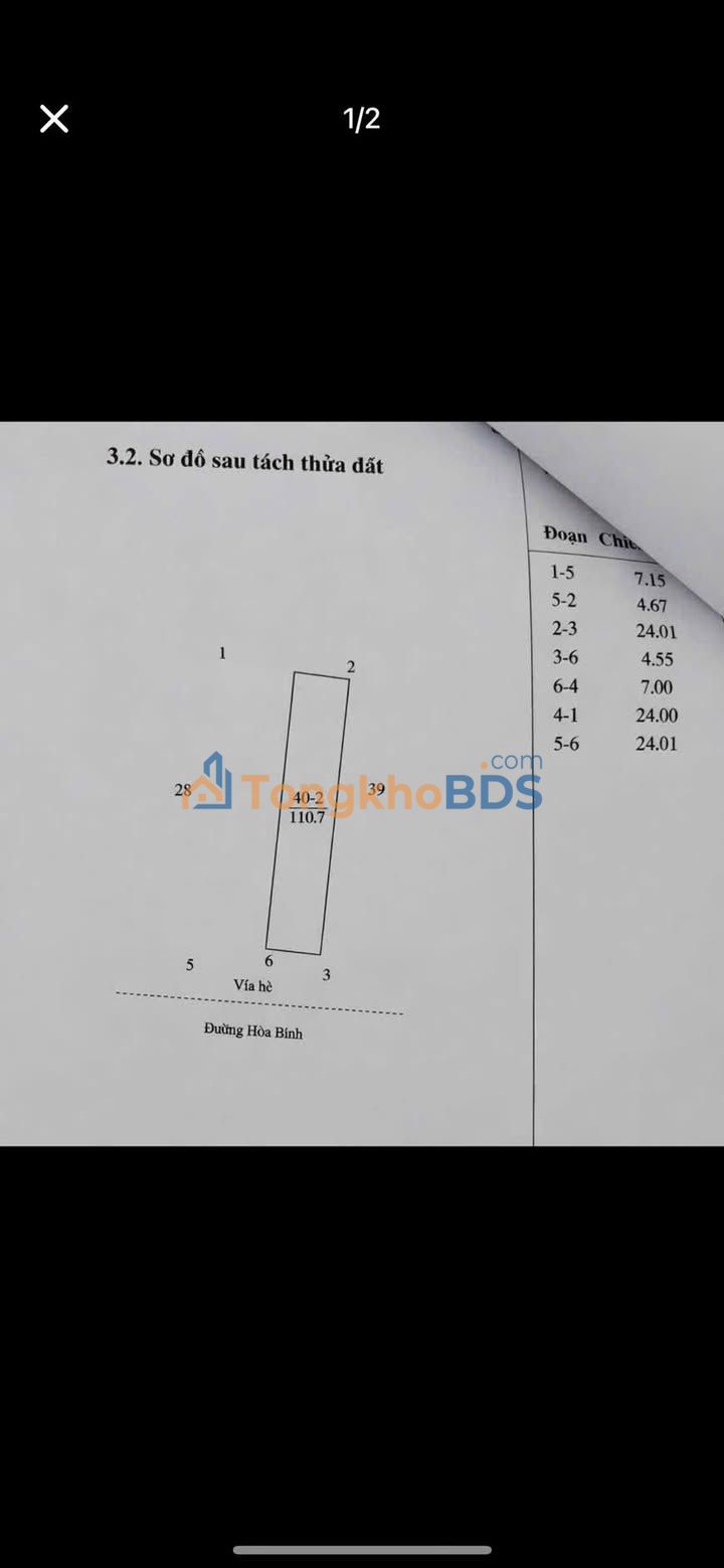 Bán Đất Vàng Phố Hòa Bình, Hải Phòng - 110m², Kinh Doanh Đắc Lợi