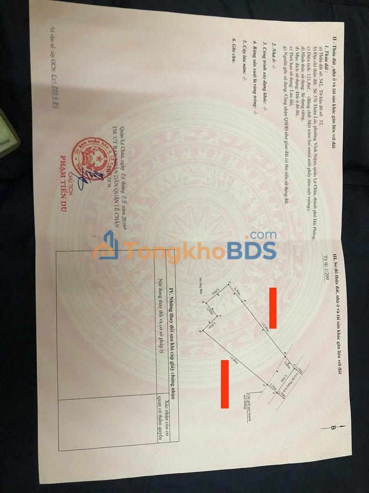 Nhà 3 Tầng Nở Hậu 121.9m² Phố Thiên Lôi, Hải Phòng - Giá 14 Tỷ