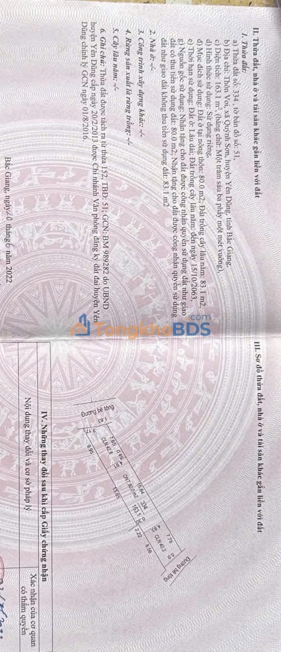 Bán đất TDP Voi, Tây Hồ 163m² - Sổ đỏ chính chủ, giá đầu tư 1.5 tỷ