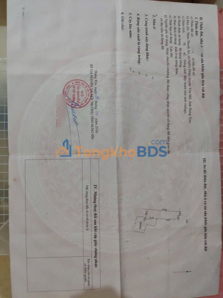 Nhà 3 Tầng Chính Chủ 78m² Hưng Yên - Giá Hơn 2 Tỷ, Sổ Đỏ Sẵn