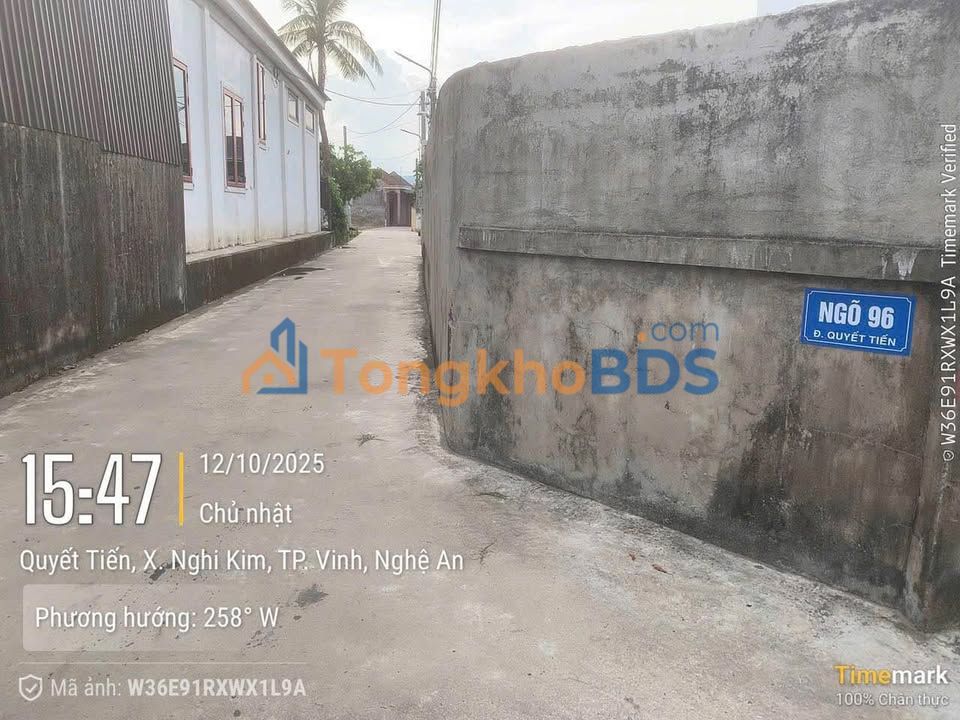 Bán đất Nghi Kim, Vinh 76.6m² - Sổ đỏ sẵn, gần bệnh viện lớn