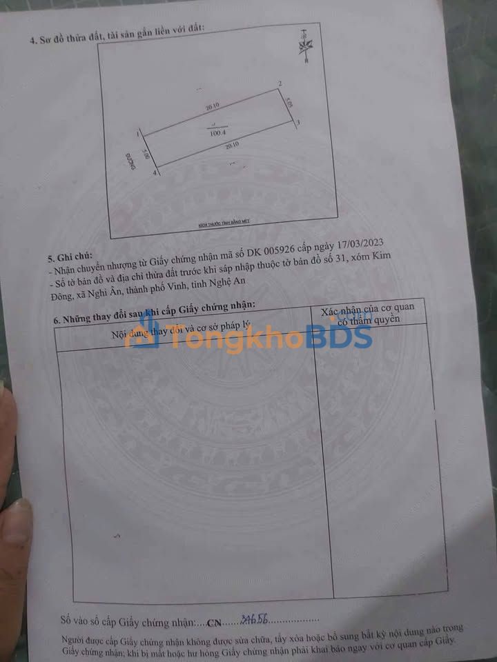 Đất Nền Nghi Phú - TP Vinh 100m² Sổ Hồng Sẵn Sàng