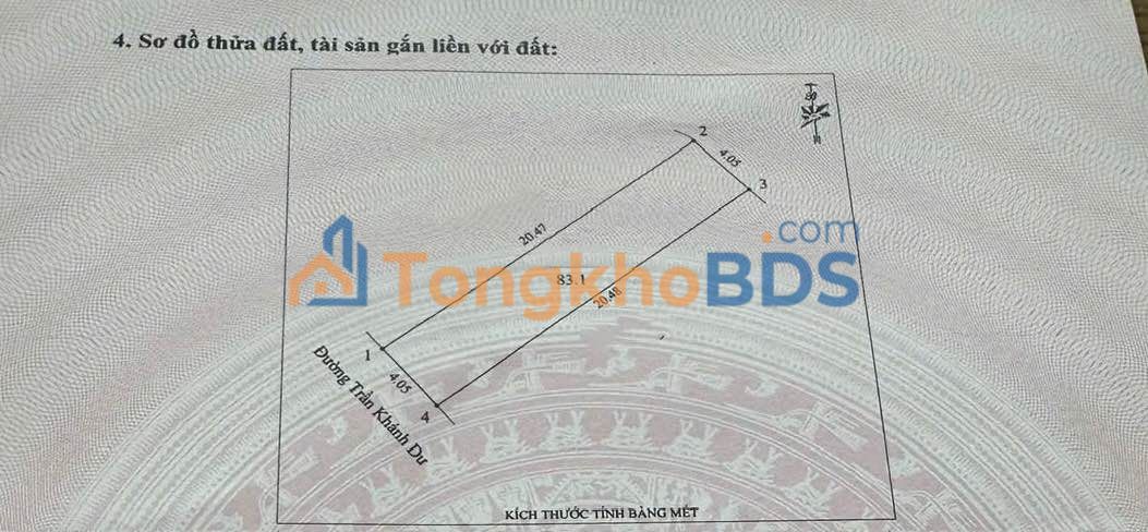 Đất Mặt Tiền Trần Khánh Dư, Hưng Lộc 83m² - Kinh Doanh Đắc Lợi