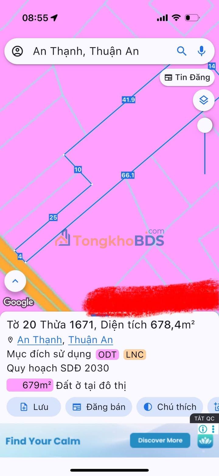 Bán Đất An Thạnh Thuận An 678m² - Hơn 7 Tỷ, Thổ Cư 100% - Sẵn Sàng Đầu Tư