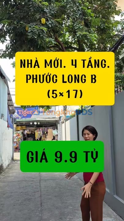 Nhà Phước Long B 84m² 4 Tầng - Hẻm Xe Hơi, Sổ Hồng Riêng