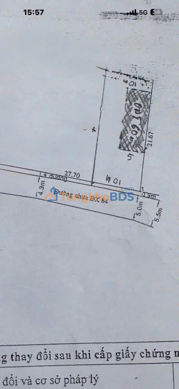 Đất Mặt Tiền DX84 Thủ Dầu Một 210m² - Giá 3.2 Tỷ, Thổ Cư Sẵn