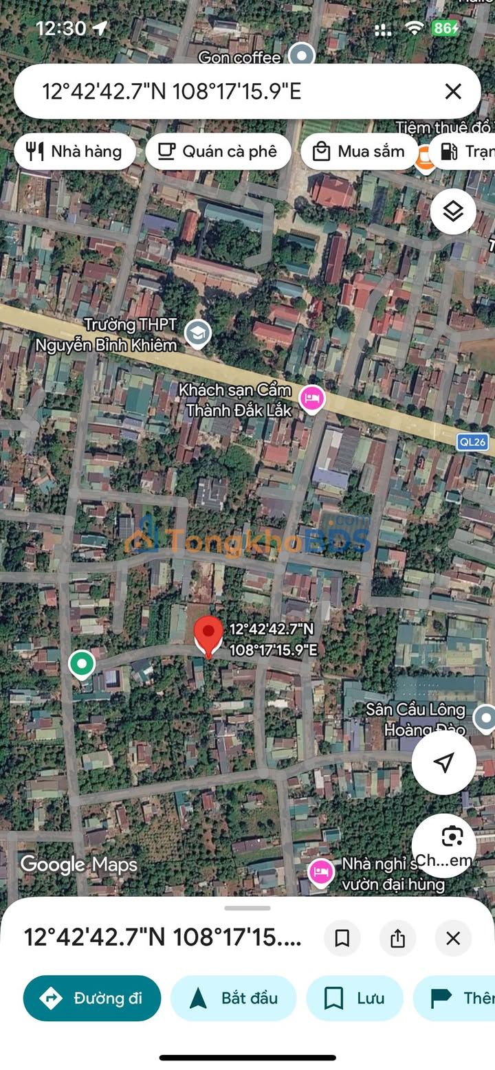 Đất nền 288m² Thôn Thăng Tiến Krông Pắc - Sổ đỏ sẵn, giá đầu tư 8.3 tỷ