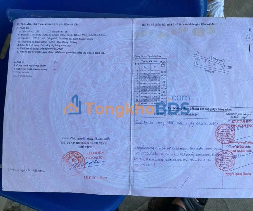 Đất Nền Lô Góc 723m² Khánh Vĩnh - Sổ Đỏ Riêng, Giá Đầu Tư 250 Triệu