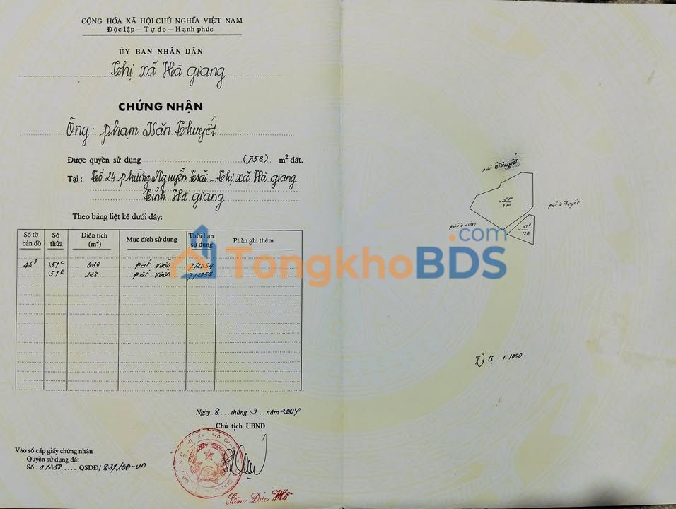 Bán Đất Vườn Hà Giang 6000m² Sổ Đỏ Chính Chủ Giá 4.5 Tỷ