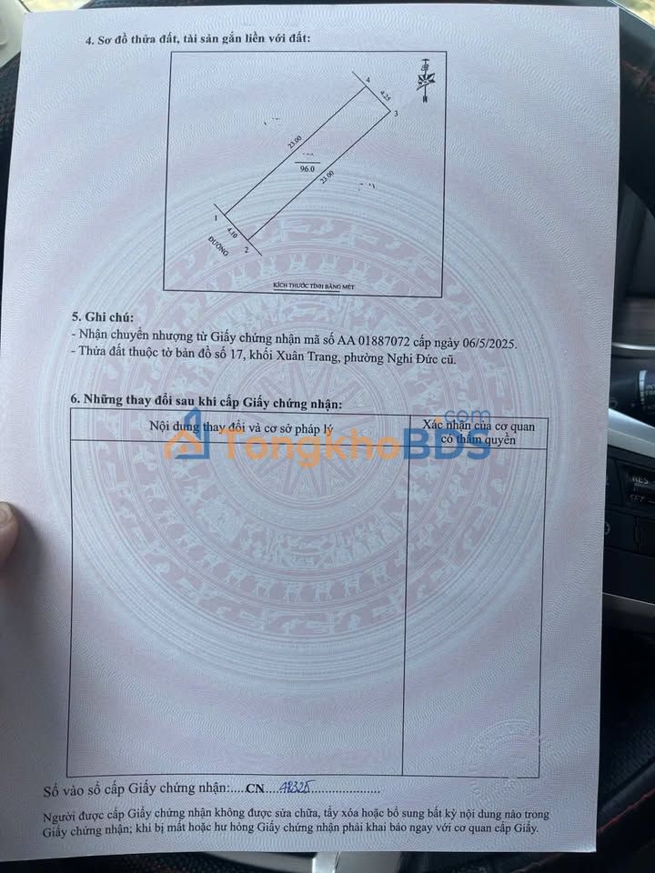 Đất nền Ninh Viết Giao Vinh 96m² 2,9 tỷ - Đường ô tô 10m