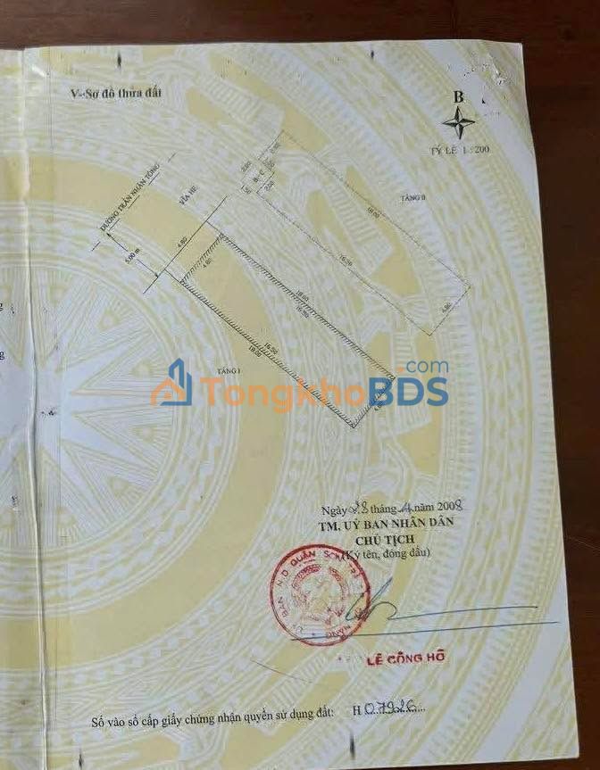 Nhà Mặt Tiền Trần Nhân Tông Sơn Trà 86.4m² - Kinh Doanh Đắc Lộc