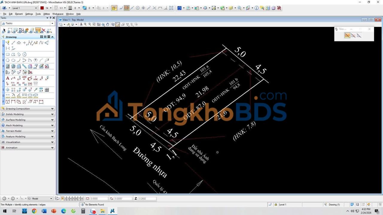 Bán đất vàng 209m² đường Bạch Long, Hà Đông - Sổ đỏ sẵn sàng, giá 3 tỷ