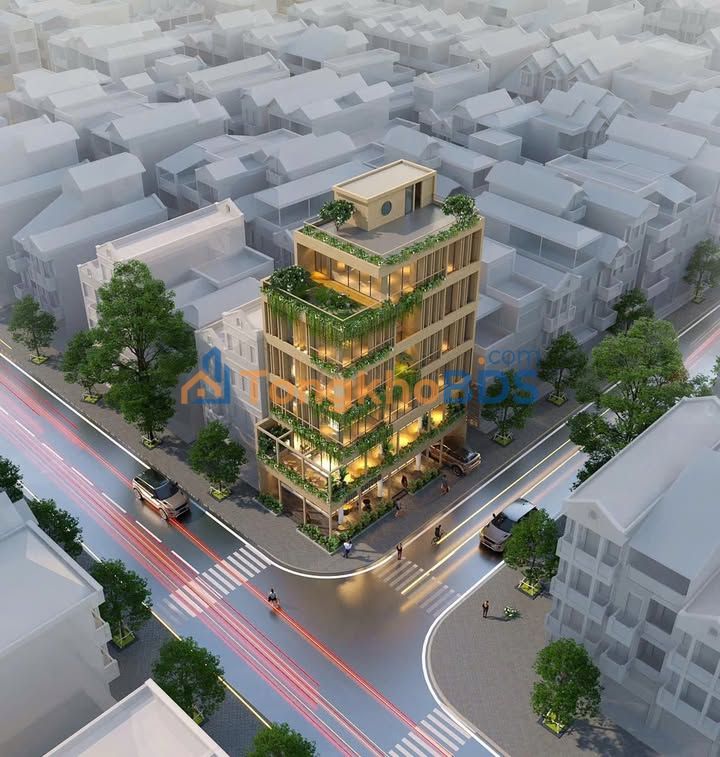Nhà lô góc 7 tầng Phố Thọ Tháp, Cầu Giấy, 140m² - Kinh doanh đắc lợi