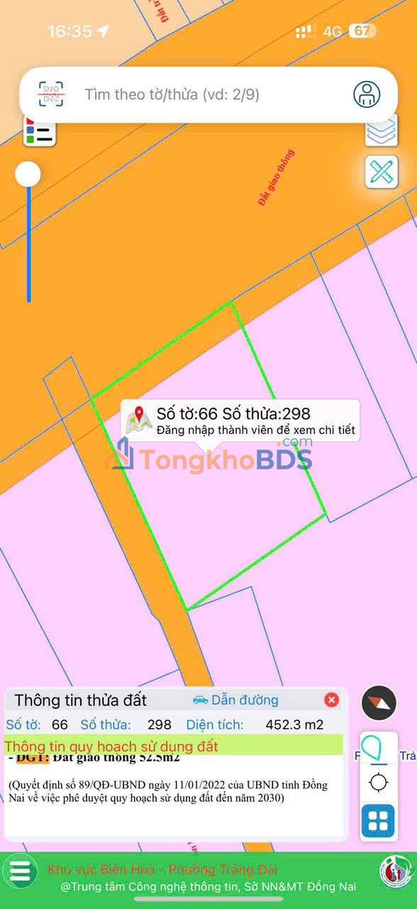 Đất Mặt Tiền Dt768 Trảng Dài 450m² - Lô Góc Kinh Doanh Giá Tốt