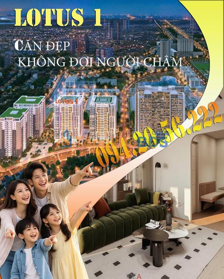 Căn hộ Lotus 1 Bắc Giang 2PN - Sống Chuẩn Singapore - Giá 1.3 tỷ