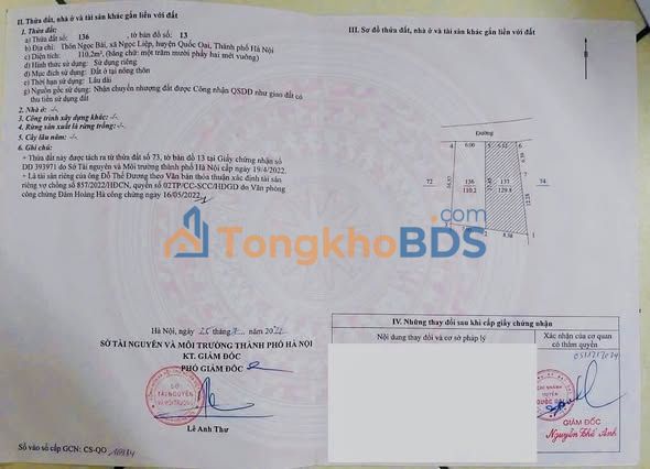 Bán Đất Ngọc Bài-Ngọc Liệp 110m² - Ngay Trục Chính, Tiềm Năng Sinh Lời Cao