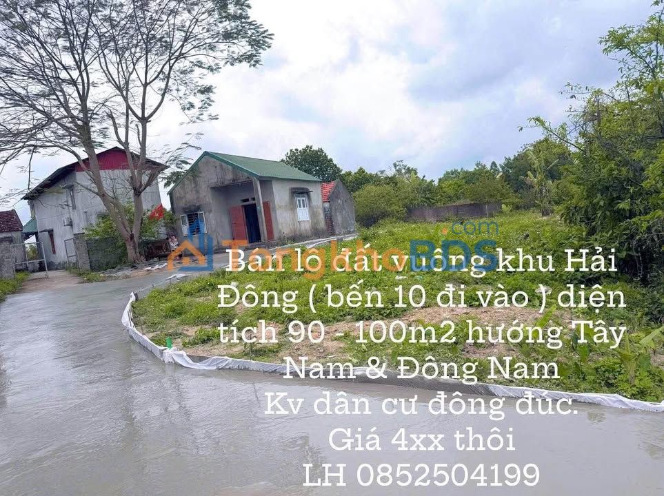 Đất nền Hải Đông Móng Cái 100m² - Sổ đỏ sẵn sàng, giá chỉ hơn 400 triệu