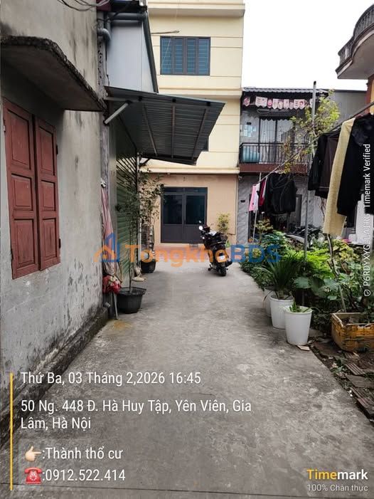 Bán đất 80m² ngõ chợ Vân, Yên Viên, Gia Lâm - Ô tô nhỏ vào đất, giá 6.8 tỷ