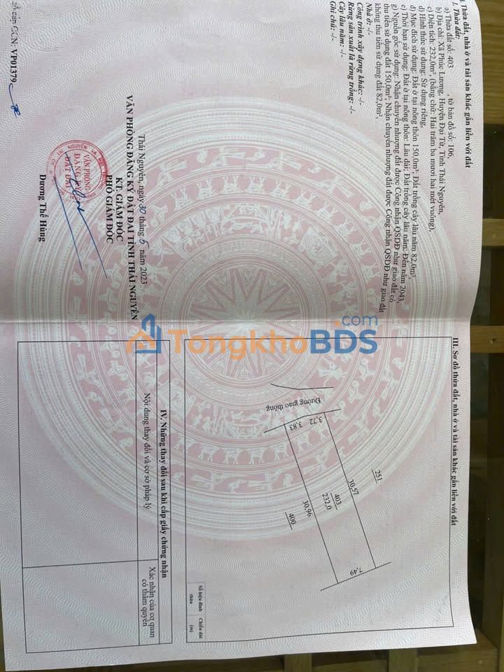 Đất nền Phúc Lương, Thái Nguyên - 230m² - Chỉ 299 triệu