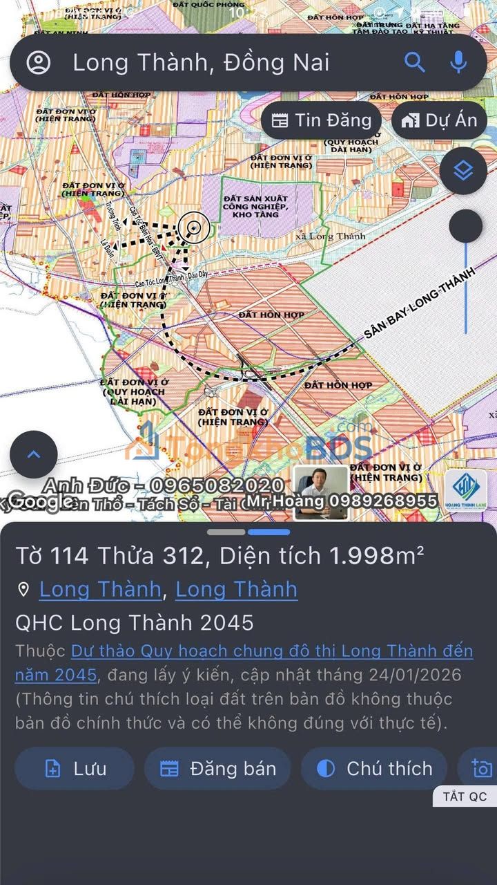 Đất nền Long Thành 4079m² - Gần Sân Bay, Sổ Hồng Riêng