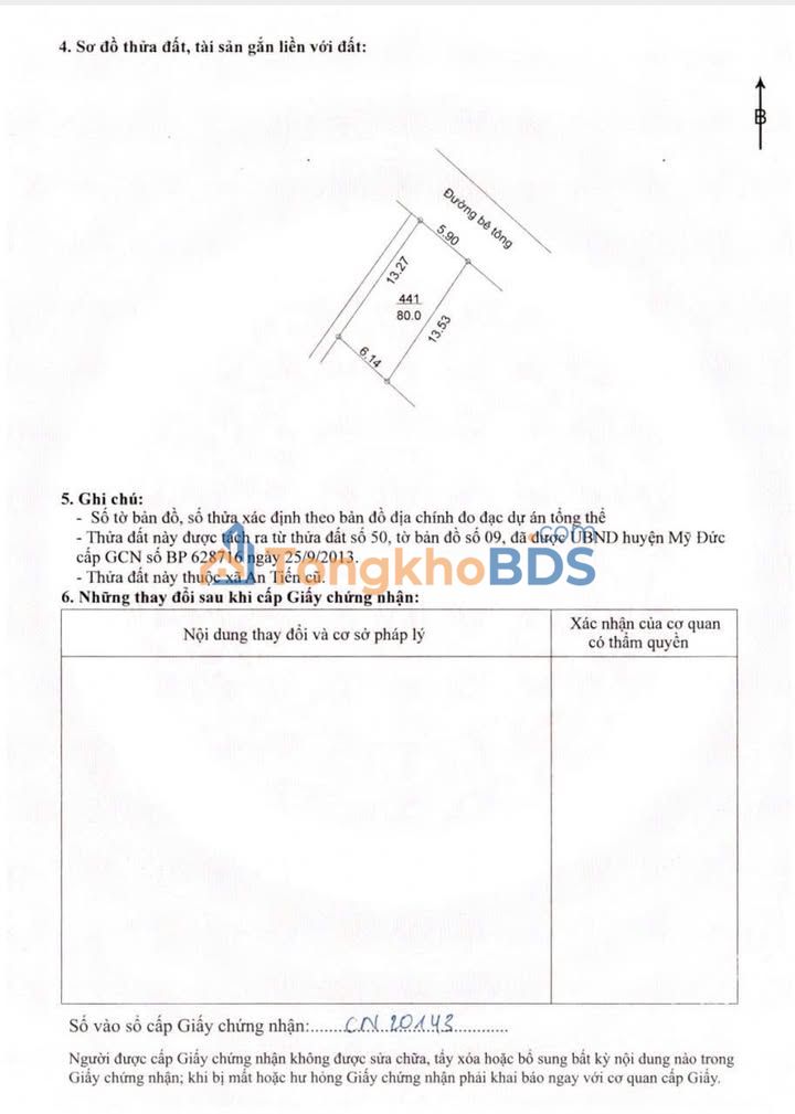 Đất Nền Kinh Doanh MT 5.9m, 80m² An Tiến, Mỹ Đức - Giá 1.x Tỷ